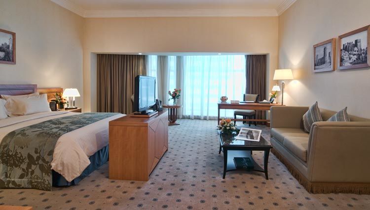 Wiseman Grand Hotel Doha Exteriör bild A room at the hotel